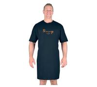 Big Mens Black Sleepy Eyes Nightshirt Cotton Oversized Comfortable for Sizes M L XL 2XL 3XL 4XL 5XL 6XL 7XL 8XL, Size : 8XL
