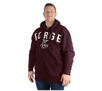 Big Mens Burgundy Pilgrimm Zip Up Hoodie Large Oversized Tall for Sizes 2XL 3XL 4XL 5XL 6XL 7XL 8XL, Size : 4XL