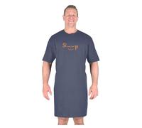 Big Mens Charcoal Grey Sleepy Eyes Nightshirt Cotton Oversized Comfortable for Sizes M L XL 2XL 3XL 4XL 5XL 6XL 7XL 8XL, Size : 2XL