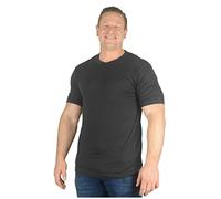 Big Mens Charcoal Grey Wyatt Short Sleeve Thermal Top T Shirt Vest Underwear for Sizes 2XL 3XL 4XL 5XL 6XL 7XL 8XL, Size : 3XL