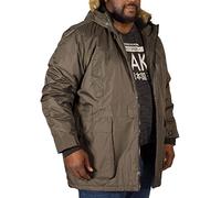Big Mens D555 Lovett Parka Jacket Khaki-5XL