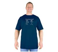 Big Mens Navy Blue Best Mate Funny Joke Cotton Oversized T Shirt Large Man for Sizes M L XL 2XL 3XL 4XL 5XL 6XL 7XL 8XL, Size : 8XL