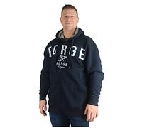 Big Mens Navy Blue Pilgrimm Zip Up Hoodie Large Oversized Tall for Sizes 2XL 3XL 4XL 5XL 6XL 7XL 8XL, Size : 2XL