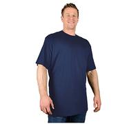Big Mens Navy Blue Saltie Plain Cotton T Shirt Large Generous Everyday Use Oversized for Sizes 2XL 3XL 4XL 5XL 6XL 7XL 8XL, Size : 5XL