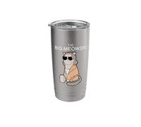 Big Meowski Cat Lover Fun Dude Relax Life Stainless Steel Insulated Tumbler