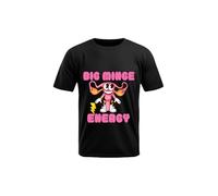 Big Minge Energy Fun/Novelty Adult Humour Unisex T-Shirt for T-Shirt Night Fun (UK, Alpha, L, Regular, Regular, Black)