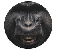 Big Monkey Orangotan Face Puzzle for Adults 68 PCS Round Funny Jigsaw Puzzles Decoration