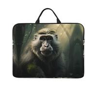 Big Monkey Printed Laptop Sleeve 16.5 * 12.2", Business and Casual Dual use, Suitable for Some laptops