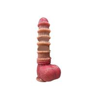 Big Monster Dildo Toy Double Penetration Anal Butt Plug Female G-spot Masturbation Stropon Dick Sexy Adult Sex Toys for Women(L)