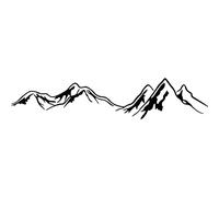 Big Mountains Wall Stickers for Living Room, Family Landscapes Wall Decals Inspirational Wall Art Decor Wallpaper for Bedroom Home Background Decoration