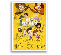Big Mouth TV Cast Signed A4 Poster Photo Print Framed Autograph Gift TV Show Nick Kroll, John Mulaney (A4 poster Only)