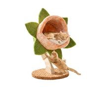 Big-mouthed carnivorous flower cat climbing frame, space-saving for small homes, designed for large cats, all-in-one cat tree and nest for indoor cats