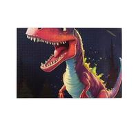 big-mouthed dinosaur Horizontal Wooden Jigsaw Puzzle 1000 Pieces Relax and Improve Hands on Skills and Concentration