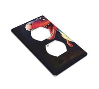 Big-mouthed Dinosaur Printed Wall Plate PC Material Impact Resistant UK Standard Heat Resistant Residential Commercial