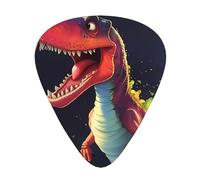 Big-mouthed dinosaur the 12-piece guitar picks include three picks: thin, medium and heavy. suitable for electric, acoustic and bass guitars of all strengths