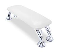 Big Nail Arm Rest Cushion, Microfiber Leather Manicure Hand Rest, Professional Nail Hand Rest Cushion Pillow Stand (White)