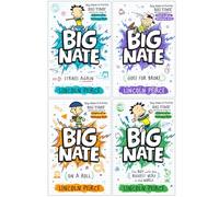 Big Nate Series 4 Books Collection Set By Lincoln Peirce (Strikes Again, Goes for Broke, on a Roll & The Boy with the Biggest Head in the World)