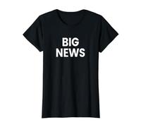 Big News Value Graphic T-Shirt, Women, Black, L