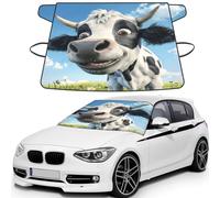 Big Nostril Cow Print Car Windshield Cover For Ice And Snow Universal Fit For Most Cars Multifuntional Ice Protector Keep Snow Frost Off