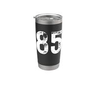 Big Number 85 for 85th Birthday Eighty Five Years Old 1985 Stainless Steel Insulated Tumbler