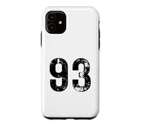 Big Number 93 for 93rd Birthday Ninety Three Years Old 1993 Case for iPhone 11