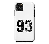 Big Number 93 for 93rd Birthday Ninety Three Years Old 1993 Case for iPhone 11 Pro Max