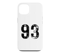 Big Number 93 for 93rd Birthday Ninety Three Years Old 1993 Case for iPhone 13