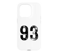 Big Number 93 for 93rd Birthday Ninety Three Years Old 1993 Case for iPhone 15 Pro