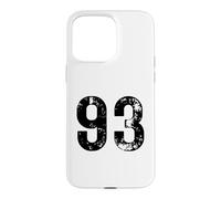 Big Number 93 for 93rd Birthday Ninety Three Years Old 1993 Case for iPhone 15 Pro Max