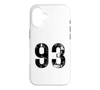 Big Number 93 for 93rd Birthday Ninety Three Years Old 1993 Case for iPhone 16