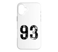 Big Number 93 for 93rd Birthday Ninety Three Years Old 1993 Case for iPhone 16 Plus