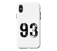 Big Number 93 for 93rd Birthday Ninety Three Years Old 1993 Case for iPhone X/XS