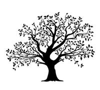 Big Oak Tree Reusable Stencil A3 A4 A5 & Bigger Sizes Shabby Chic Wall Decor/ T14 (PVC Reusable Stencil, M Size - 100 x 140 cm, 39.4 x 55.1 in)