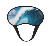Big Ocean Wave Hd Print Adults Kids Eye Mask Soft Comfortable for Sleeping Travel Nap Light Blocking