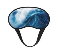 Big Ocean Wave Hd Print Adults Soft Washable Eye Mask for Light Blocking Nap Face Sleeping Travel Cover