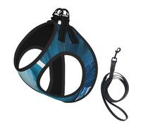 Big Ocean Wave Hd Print Dog Harness,Pet Leash Vest For Small To Medium Dogs,Perfect For Outdoor Adventures