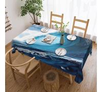 Big Ocean Wave HD print Elegant Tablecloth - Stylish Home Decor Fabric for Dining Tables, Weddings, and Events