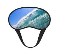 Big Ocean Wave Hd Print Unisex Washable Eye Mask Sleeping Light-Blocking Cover for Home Hotel Camping