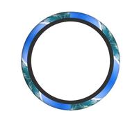 Big Ocean Wave Hd Printed Elastic Steering Wheel Cover Protective Cover Anti Slip Durable For Most Cars