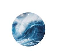 Big Ocean Wave Hd Printing 10 Pcs Air Freshener Cards,Car Scented Hanging Sheets Air Freshener Set For Car Decoration