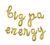 Big PA Energy Balloon Banner, Congrats Physician Assistant/Future Doctor, Medical School/College Graduation Party Decorations Supplies (L BIG PA ENERGY Gold)