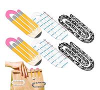 Big Paper Clips, 6 Pieces Oversized Paper, Envelope Holders, Multipurpose Craft Supplies for Teacher, Student, Home, Workplace, Recipe Collections, Classroom, 3.94x1.89 inches