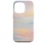 Big Pastel Sky Abstract Coastal Beach Design Case for iPhone 13 Pro