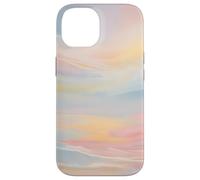 Big Pastel Sky Abstract Coastal Beach Design Case for iPhone 14