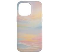 Big Pastel Sky Abstract Coastal Beach Design Case for iPhone 14 Pro Max