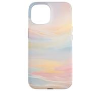 Big Pastel Sky Abstract Coastal Beach Design Case for iPhone 15