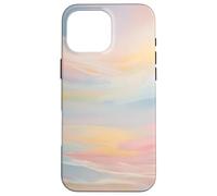 Big Pastel Sky Abstract Coastal Beach Design Case for iPhone 16 Pro Max