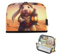 Big Pencil Case Zipper Pencils Pouch Cute Hamster Traditional Eastern Pencil Bags Storage Teen Girls Pen Pouch Boy Floral Kids Stationery Back to School Supply