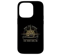 Big Pine Key Florida Seas the Moment Distressed Design Case for iPhone 14 Pro