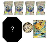 Big Pokémon Tin Bundle - 50 Energy Cards + 50 Assorted Cards + 25 Foils + 25 Cards 100 HP+ + Ultra Rare Card & Game Coin | Assorted Mystery Collection in Iridescent Bag - Toys & Gamers